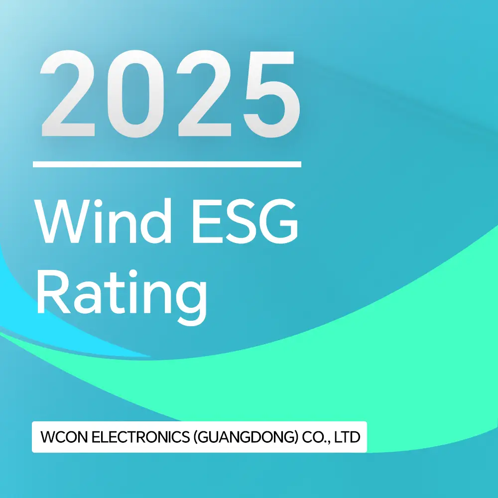 Wcon Electronics Upgrades to “A” in Wind ESG Rating! Sustainability Practices Gain Significant Recognition