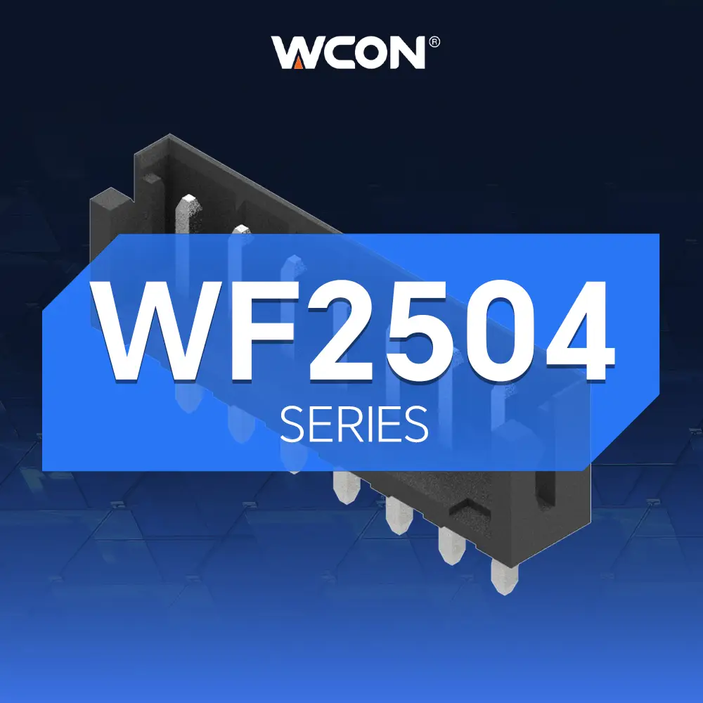 WF2504 Series 2.50mm Pitch Wire-to-Board Connectors | High Integration and Reliable Connections for Automotive & Industrial Applications